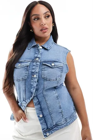 ONLY Denim vest in light blue wash