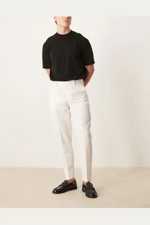 ASOS Smart tapered fit pants in -Neutral