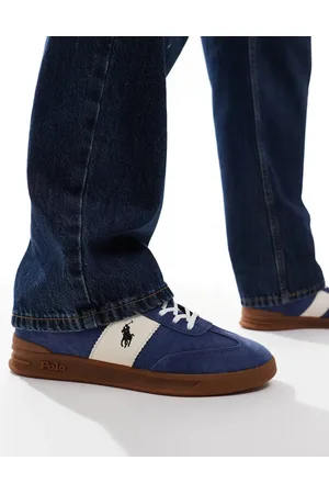 Ralph Lauren Heritage Aera sneakers in blue and white