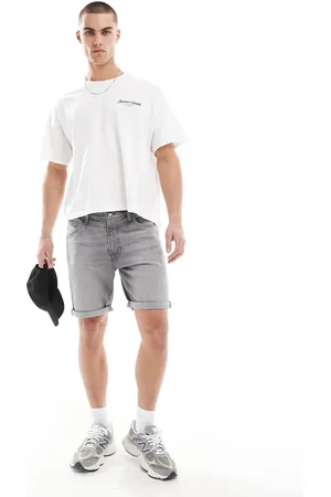 Lee Rider slim fit shorts in grey wash
