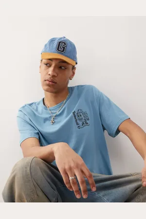 Timberland Shoebox back print logo t-shirt in blue