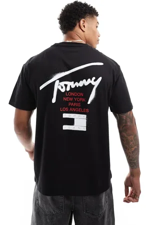 Tommy Hilfiger Graffiti signature back print t-shirt in