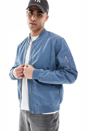 New Look Canvas bomber jacket in blue