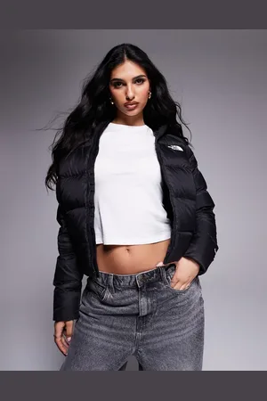 The North Face Hyalite down hooded puffer jacket in black
