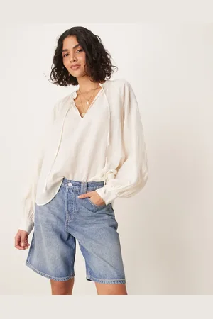 Free People Montana distressed denim jorts in