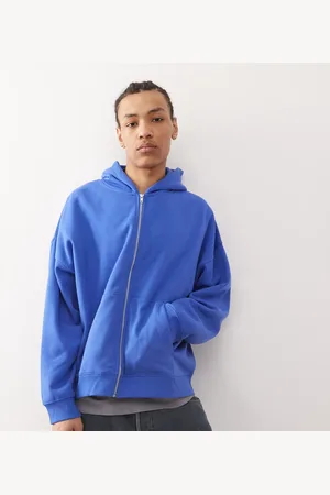 COLLUSION Zip through boxy hoodie in