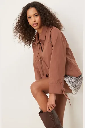 Ghospell Tie jacket in brown