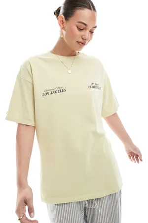 Pull&Bear Oversized boxy print tee in