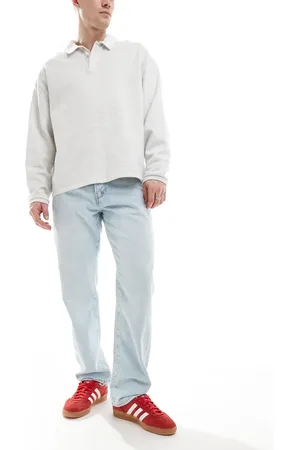 Only & Sons Edge straight jeans in light blue wash