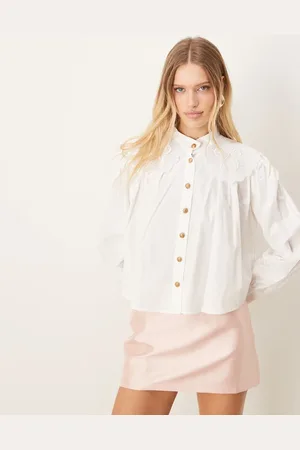 Sister Jane Bow embroidered blouse top in