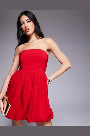 River Island Bandeau mini dress in