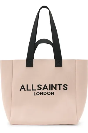 AllSaints Izzy medium tote bag in dusty pink