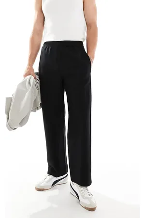 Bershka Wide leg tailored pants in