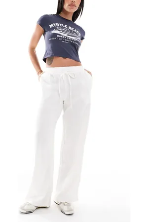 New Look Linen wide leg pants in