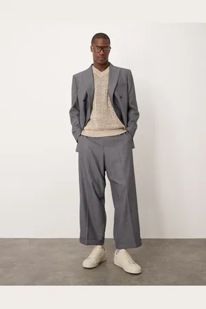 ASOS Balloon suit pants in texture