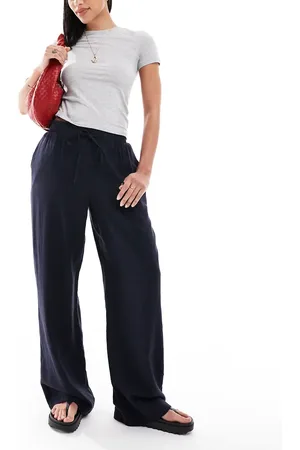 New Look Linen wide leg pants in
