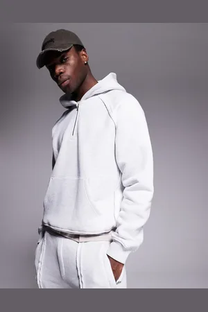 The Couture Club Raw seam logo hoodie in grey marl (part of a set)