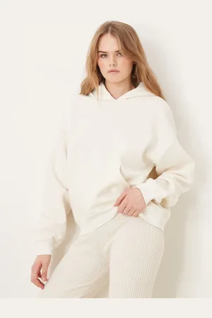 Gina Tricot Oversized hoodie in -White
