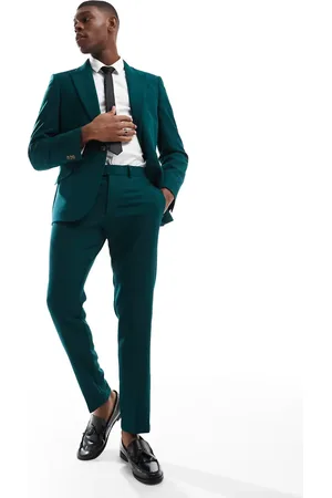 ASOS Skinny suit pants in slub texture