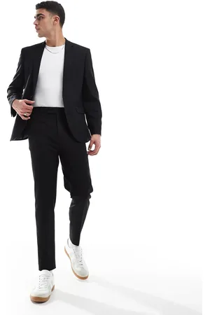 ASOS Tapered suit pants in twill