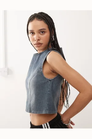 COLLUSION Denim tank top in