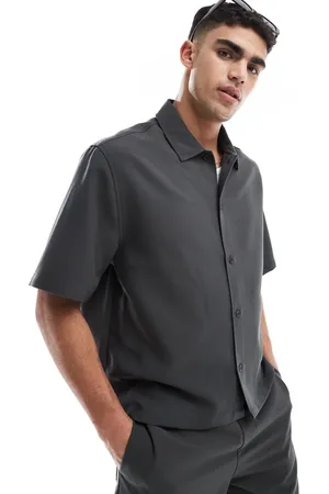 Bershka Premium shirt in (part of a set)-Grey