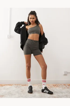 adidas Booty shorts in washed rib