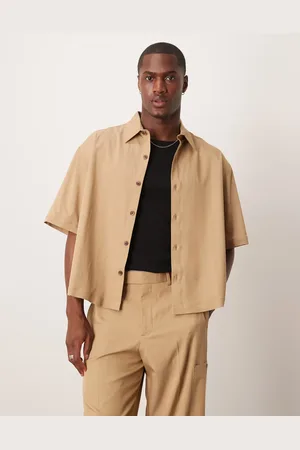 ASOS Oversized boxy crop shirt in (part of a set)