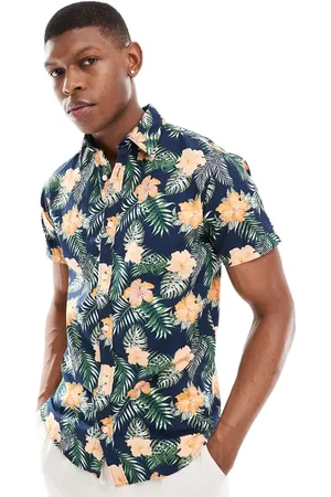 JACK & JONES Floral shirt in navy