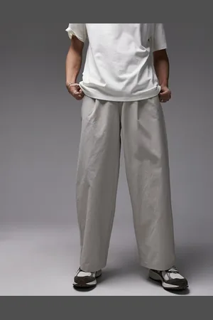 Topman Extra wide pants in -Neutral