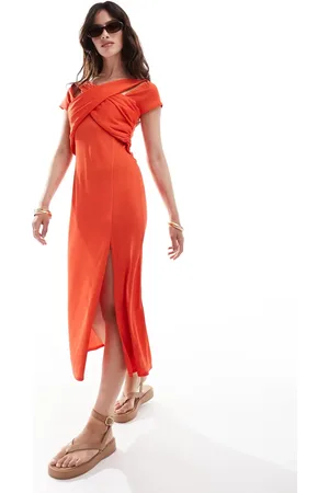 Closet Cross front midi dress in