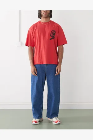 Reclaimed Barrel leg denim jeans in wash
