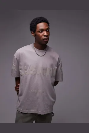AllSaints Biggy tonal logo oversized t-shirt in -Black