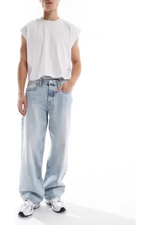 Calvin Klein 90s loose jeans in light wash-Blue