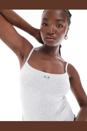 Cotton On Cotton On white strappy rosette cami in