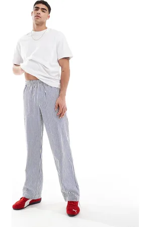 ASOS Baggy fit pants in nautical stripe