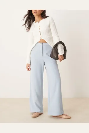 ASOS Tailored relaxed straight leg pants in light