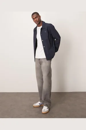 Calvin Klein Nylon coach jacket in navy