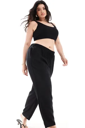 VERO MODA Linen blend tapered pants in