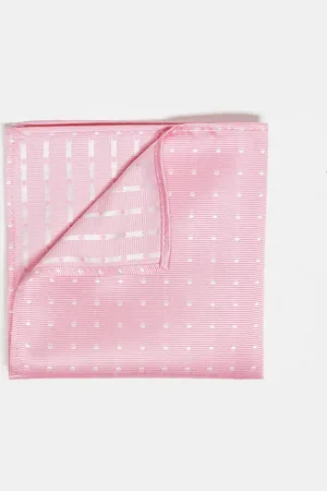 French Connection French Connection polka dot pocket square in pink and white