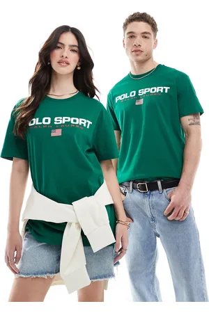 Ralph Lauren Sport capsule unisex large chest flag logo t-shirt classic oversized fit in