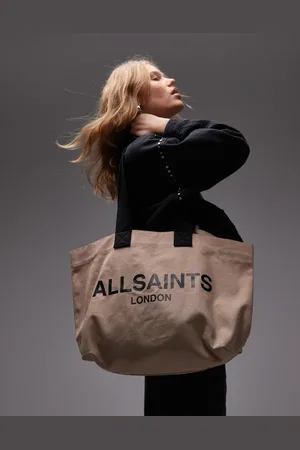 AllSaints Ali canvas tote in