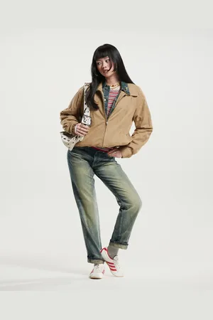 Motel Catalin boxy oversized faux leather jacket in -Neutral