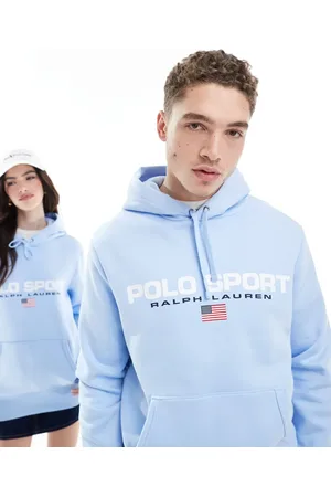 Ralph Lauren Sport capsule unisex large flag chest logo hoodie in