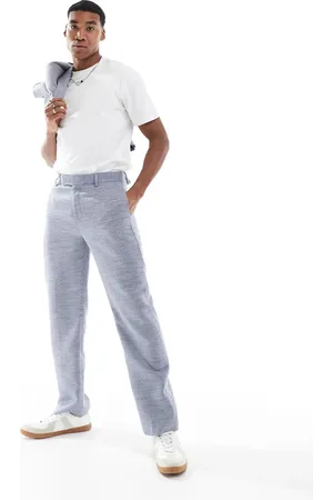 ASOS Straight leg suit pants in texture