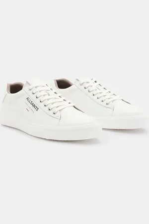 AllSaints Underground leather sneakers in white