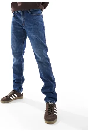 HUGO BOSS 708 skinny jeans in mid blue