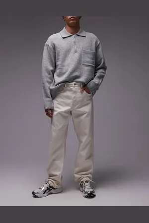 ARKET Ocean loose straight leg jeans in -White