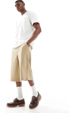 Wrangler Casey Jones workwear drawstring long twill shorts in -Brown
