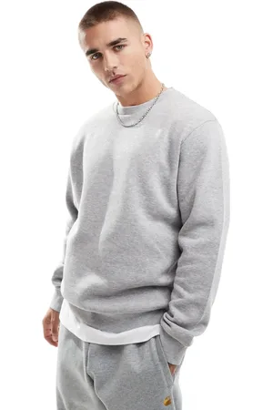 JJ Oversized crew neck sweatshirt in grey marl